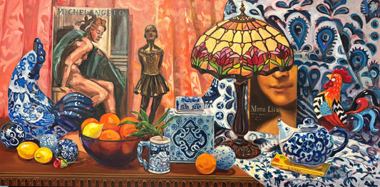 Cultural Collection in Blue and Orange